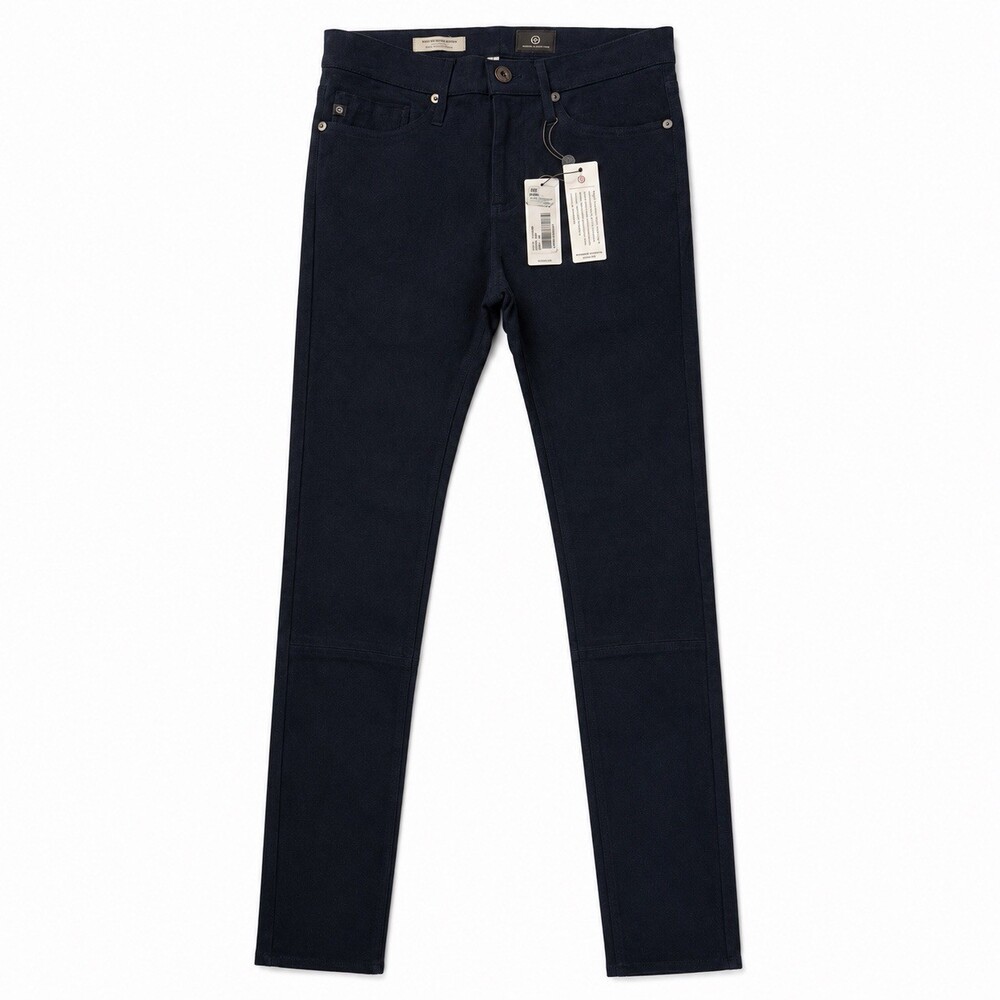 AG Adriano Goldschmied Women's The Legging Lamb Suede Ankle Pants Navy Size 26